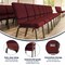 Flash Furniture Burgundy Fabric Church Chair, PK4 4-XU-CH-60096-BYXY56-GG - alternate 4