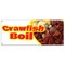 Signmission Crawfish Boil, 18 Inch x 48 Inch, Banner B-Crawfish Boil19 - alternate 1