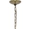 Homeroots Antiqued Brass Sphere Iron Ceiling Light With Clear Shades 651701 - alternate 3