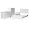 Baxton Studio Roni Modern White Wood 4-Piece Full Bedroom Set with Scalloped Edges 256-14082-14085-14084-14083-ZORO - alternate 3