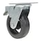 Vestil Rubber Swivel With Total Brake Caster 6 In. Diameter 2 In. Width 507 Lb. Capacity Black CST-VE-6X2MR-SWTB - alternate 3