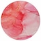 Homeroots 8' Pink Round Abstract Washable Indoor Outdoor Area Rug 559762 - alternate 2