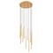 Z-Lite Forest 11 Light Chandelier, Modern Gold, 24 In W x 23.75 In H 919MP24-11R-MGLD-LED - alternate 1