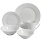 Gibson Home Noble Court 30 Piece Ceramic Dinnerware Set in White 118323.3 - alternate 1