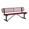 Leisure Craft Bench/Back, Portable, 6ft., Burgundy B6WBP-BURGUNDY - alternate 1
