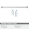 Amerock Factor 10-1/16 inch 256mm Center-to-Center Satin Nickel Cabinet Pull BP36964G10 - alternate 2