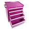 The Original Pink Box 26-Inch 5-Drawer Rolling Tool Cabinet, Pink PB2605RSC - alternate 2