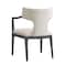 Manhattan Comfort Eloria Wood Chenille Armchair in Cream DC1623-1 - alternate 2
