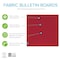 Ghent Fabric Wrapped Bulletin Board, 4'H x 5'W, Red, Square Corners 12UT45-W98 - alternate 2