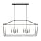 Jonathan Y Oria 46" 8-Light Iron Farmhouse Industrial Lantern LED Pendant, Oil Rubbed Bronze/Faux Wood JYL1324A - alternate 3