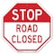 Signmission Stop Road Closed, 6 Inch X 6 Inch, Plastic Sign OC-P-6-310 - alternate 1