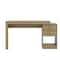 Homeroots 58" Oak Wood Writing Desk With Two Drawers 723766 - alternate 1