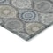 Homeroots 5' X 8' Gray Ivory And Navy Blue Floral Medallion Washable Indoor Outdoor Area Rug 614588 - alternate 3