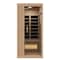 Steamspa 1-Person Carbon FAR Infrared Hemlock Wooden Indoor Sauna Room with LED Touch Control Panel SC-SS0013-GS - alternate 1
