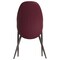 Leisuremod Sante Modern Leather Dining Arm Chair with Iron Legs in White/Bordouex, 4PK SC53WB4 - alternate 3
