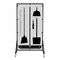 5S Supplies Housekeeping Shadow Board Broom Station V4, Gray / Black Shadows, Kit + Stand HSB-V4-GRAY/BLACK-KIT-STAND - alternate 1