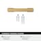 Amerock Triomphe 3 inch (76mm) Center-to-Center Champagne Bronze Cabinet Pull, 25PK 25VMP37090CZ - alternate 2
