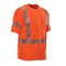 Reflective Apparel ANSI Type R Class 3 Short Sleeve T-Shirt with 3M Scotchlite Comfort Trim 104CT-OR-3X - alternate 2