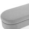Homeroots 44" Gray and Brown Linen Upholstered Storage Bench with Flip Top 555445 - alternate 2