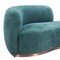 Homeroots 87" Teal Blue Sofa With Legs 632670 - alternate 5