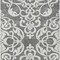 Homeroots 9' X 12' Gray And Ivory Damask Washable Indoor Outdoor Area Rug 614435 - alternate 3