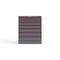 Strong Hold 7 drawer cabinet - (2x 2ft, 2x 3ft, 2x 4ft, 1x 5ft) - Red accents - Keyed Different S3036-PPDAS-0701DS - alternate 1