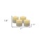 Homeroots Set of Four Ivory Flameless Tealight Candle, 4PK 485148 - alternate 2