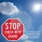 Signmission Stop Check with Guard, 4 inch X 4 inch, Vinyl Decal, 2PK OC-D-2PACK-4-248 - alternate 2