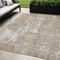 Homeroots 5' X 8' Taupe And Ivory Abstract Washable Indoor Outdoor Area Rug 598005 - alternate 1