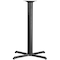 Flash Furniture Beverly 33'' x 33'' Restaurant Table X-Base with 4'' Dia. Bar Height Column XU-T3333-BAR-GG - alternate 1