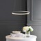 Jonathan Y Brice 15.75" Modern Contemporary Metal Round Dimmable Integrated LED Pendant, Gray JYL7202E - alternate 3