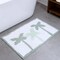 Homeroots 32" Green And White Cotton Palm Trees Bath Rug 635400 - alternate 2