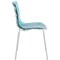 Leisuremod Astor Plastic Dining Chair with White Steel Base in Transparent Blue, 4PK ACW-20TBU4 - alternate 4