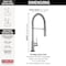Delta Trinsic Single-Handle Pull-Down Spring Kitchen Faucet with Touch2O Technology 9659T-DST - alternate 2