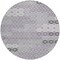 Homeroots 8' Lavender Gray And Ivory Round Floral Washable Indoor Outdoor Area Rug 617508 - alternate 4