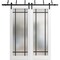 Sartodoors Sliding Closet Frosted Glass Barn Bypass Doors with Hardware Planum 2112 White 60x80 (2* 30x80) PLANUM2112BBB-WS-60 x 80 (2* 30x80) - alternate 1