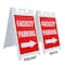 Signmission Faculity Parking With Arrow, A-Frame & 2 Decals Installed, Heavy-Duty Plastic Frame SBHD-D-2436-Faculity Parking With Arrow - alternate 3