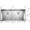 Blanco Precision 16 R0 Large Equal Double Bowl 516212 - alternate 3