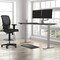 We'Re It Electric Sit Stand Desk, 46.25 H, 30 W X Laminate wood, metal, Brushed Silver, Burnt Strand VL23BS7230-6307 - alternate 3