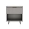 Manhattan Comfort Elara 18 in Solid Wood Nightstand in Light Gray (1-Drawer) NS1794-6 - alternate 2