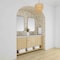 James Martin Vanities Marigot 72 in. Double Vanity, Sunwashed Oak w/ 3 CM Ethereal Noctis Silestone Top D404-V72-SWO-FENC - alternate 2
