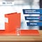 Davis Group Easyview Premium, Round Ring, Customizable, View Binder, (Orange, 3"), PK6 8414-19-06 - alternate 2