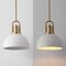 Jonathan Y Zane 9.5 in. 1-Light Modern Farmhouse Industrial Metal Dome LED Pendant, White/Brass Gold JYL9573D - alternate 5