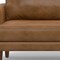 Homeroots 90" Brown Leather Sofa 640992 - alternate 4
