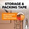 Scotch Packing Tape, 2.4 mil Thick, 1.9 in W x 54.6 yd L, 3 in Core Dia., Clear, 6 PK 3650-6 - alternate 2