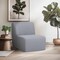 Deko Living Gray Compressed Foam Armless Sectional Sofa Chair CIF50017ACH - alternate 1