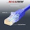 Maximm 5ft Cat6 Pure Copper UTP Ethernet Cable, 10PK, Blue, 10PK CAT65FT10PKBlue - alternate 3