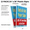 Signmission End Of The Year Sale 50% Off Everything, Plastic Signs Only 24 In x 36 In, Corrugated Plastic, 2PK CSB-2436-2PACK-EndOfTheYearSale50%OffEve - alternate 2