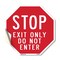 Signmission Stop Exit Only Do Not Enter, 10 Inch X 10 Inch, Vinyl Decal OC-D-10-10 - alternate 1