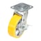 Vestil Polyurethane Swivel With Brake Caster 6 In. Diameter x 2 In. Width 661 lb Yellow/Gray CST-PY-6X2PUA-SWB - alternate 1